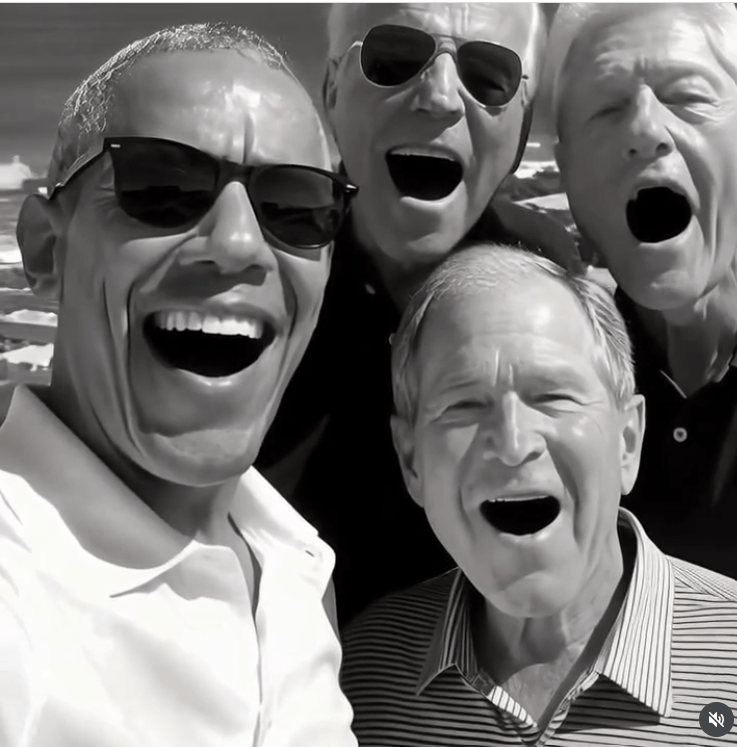 4 live presidents_AI generated quartet_VOTE