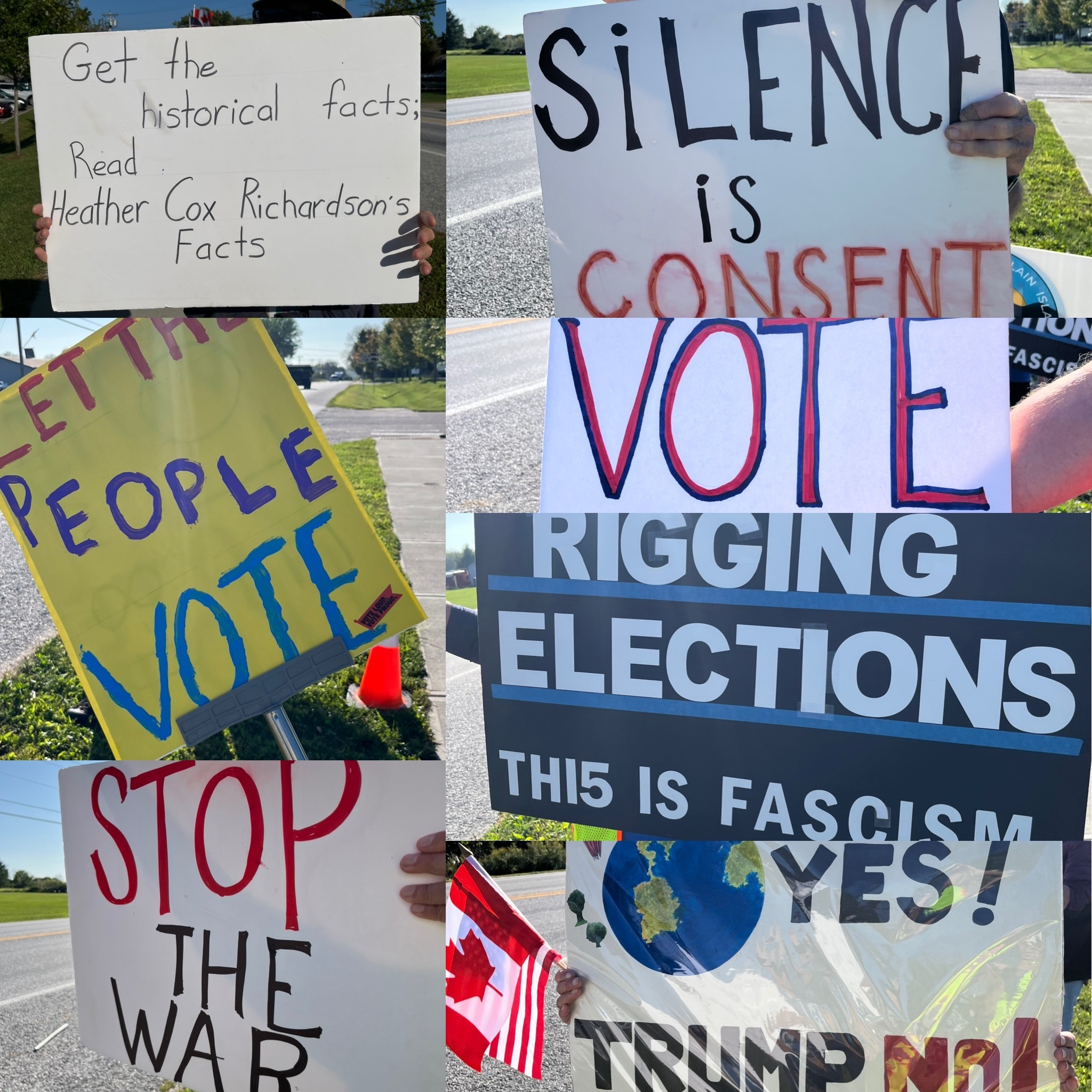 Protest Sign collage